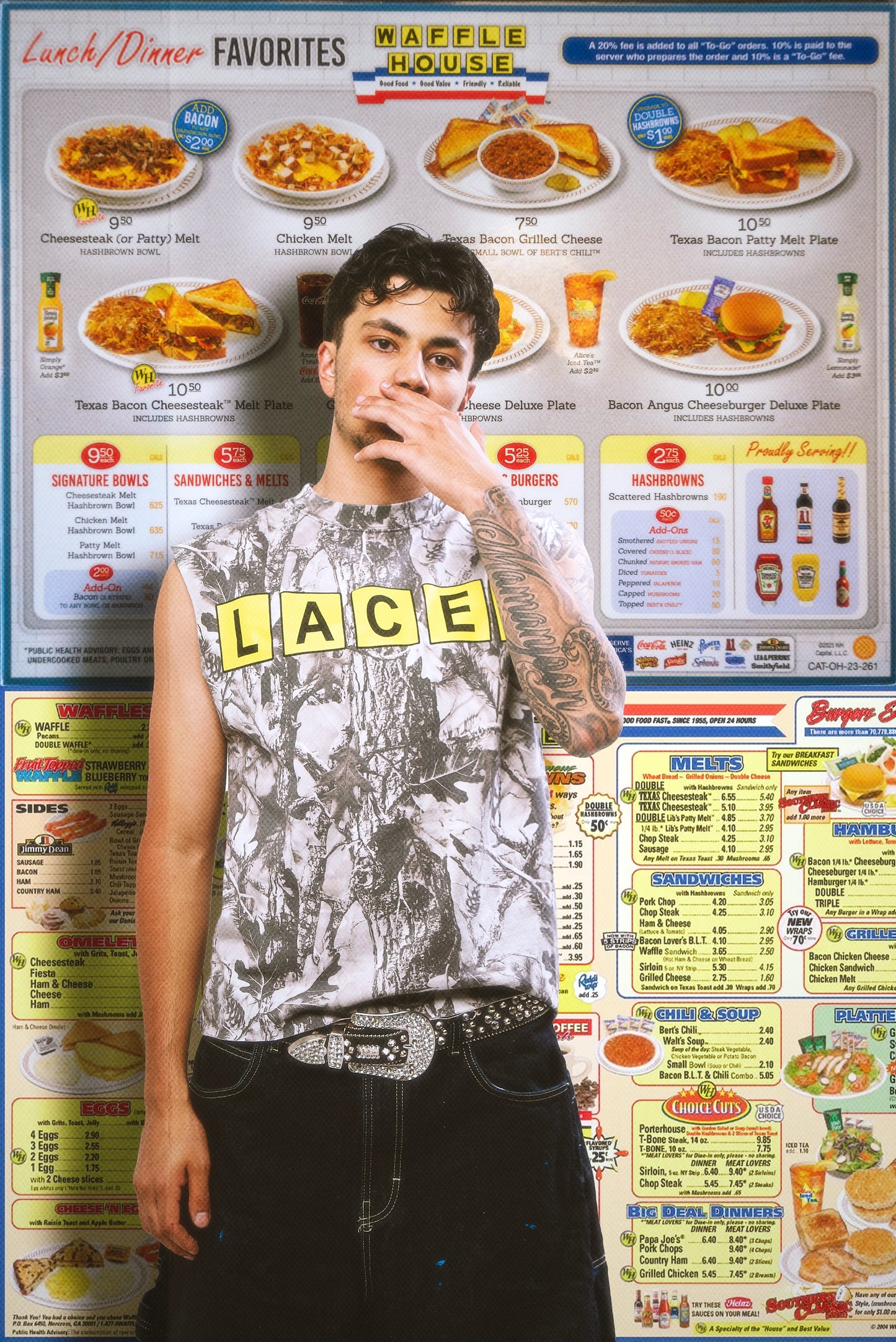 Laced Waffle House Tee